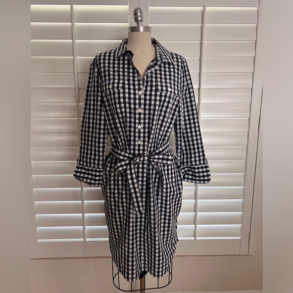 Vineyard Vines Dresses & Skirts - Vineyard Vines size 6 Black Gingham Dress
